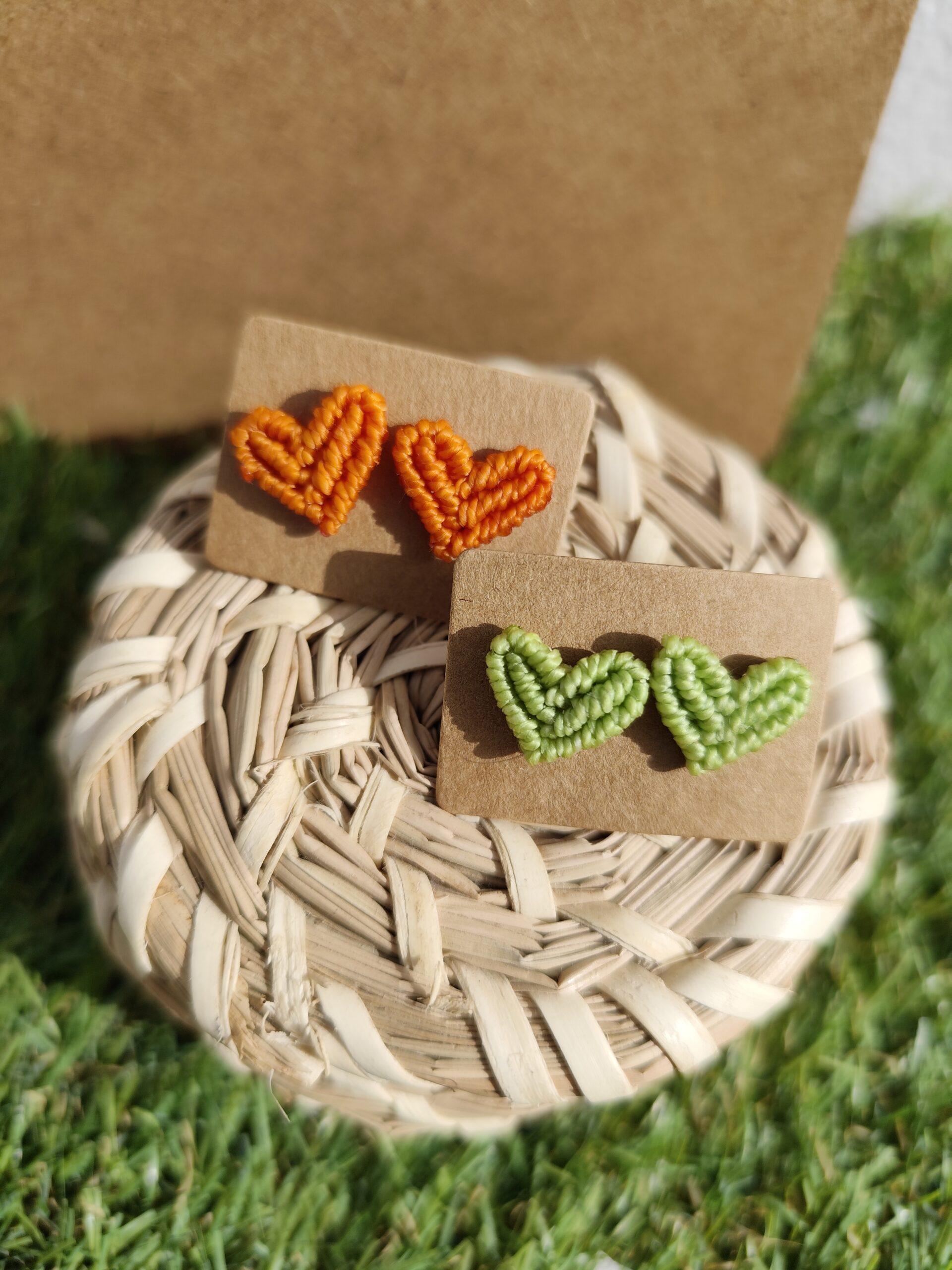 Pendientes de macramé